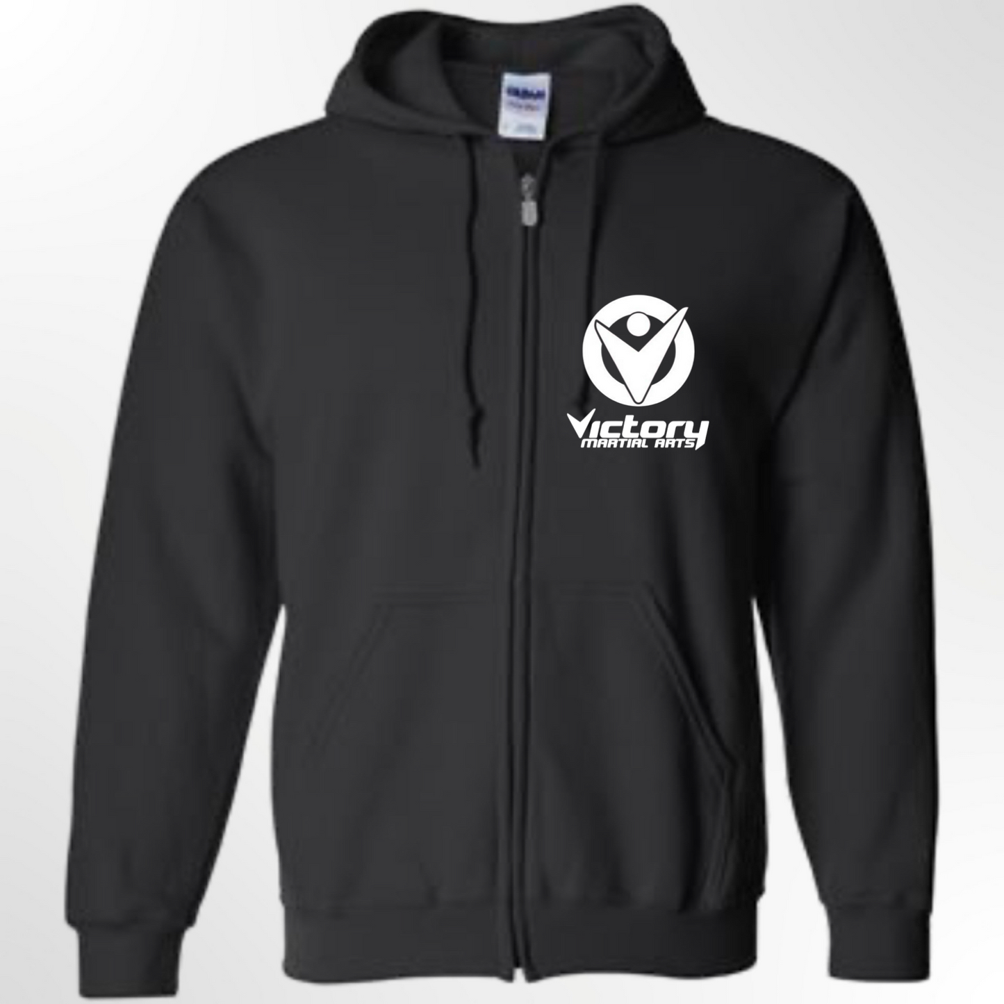 Victory White Logo Zip Up