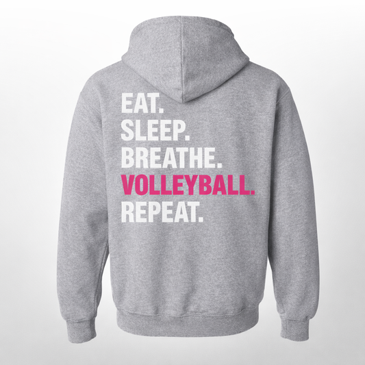 Eat Sleep Volleyball Fleece Zip